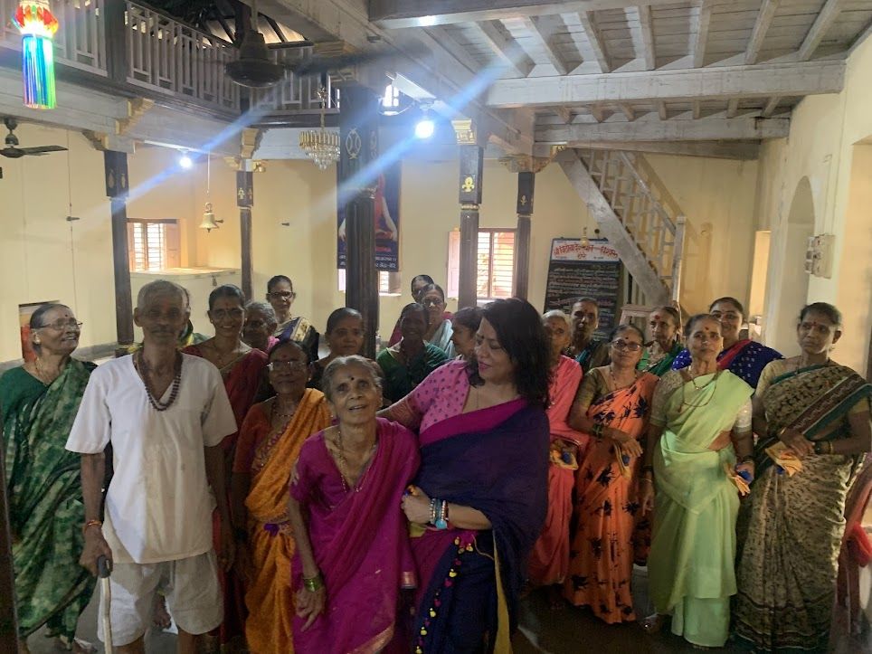 Weekly session with elders at AAA Foundation's Vasind center